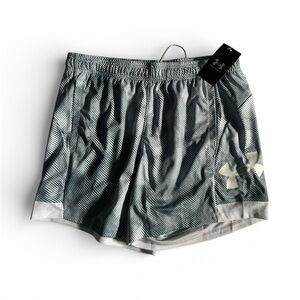 Under Armour Women's Athletic Shorts in Gray and White